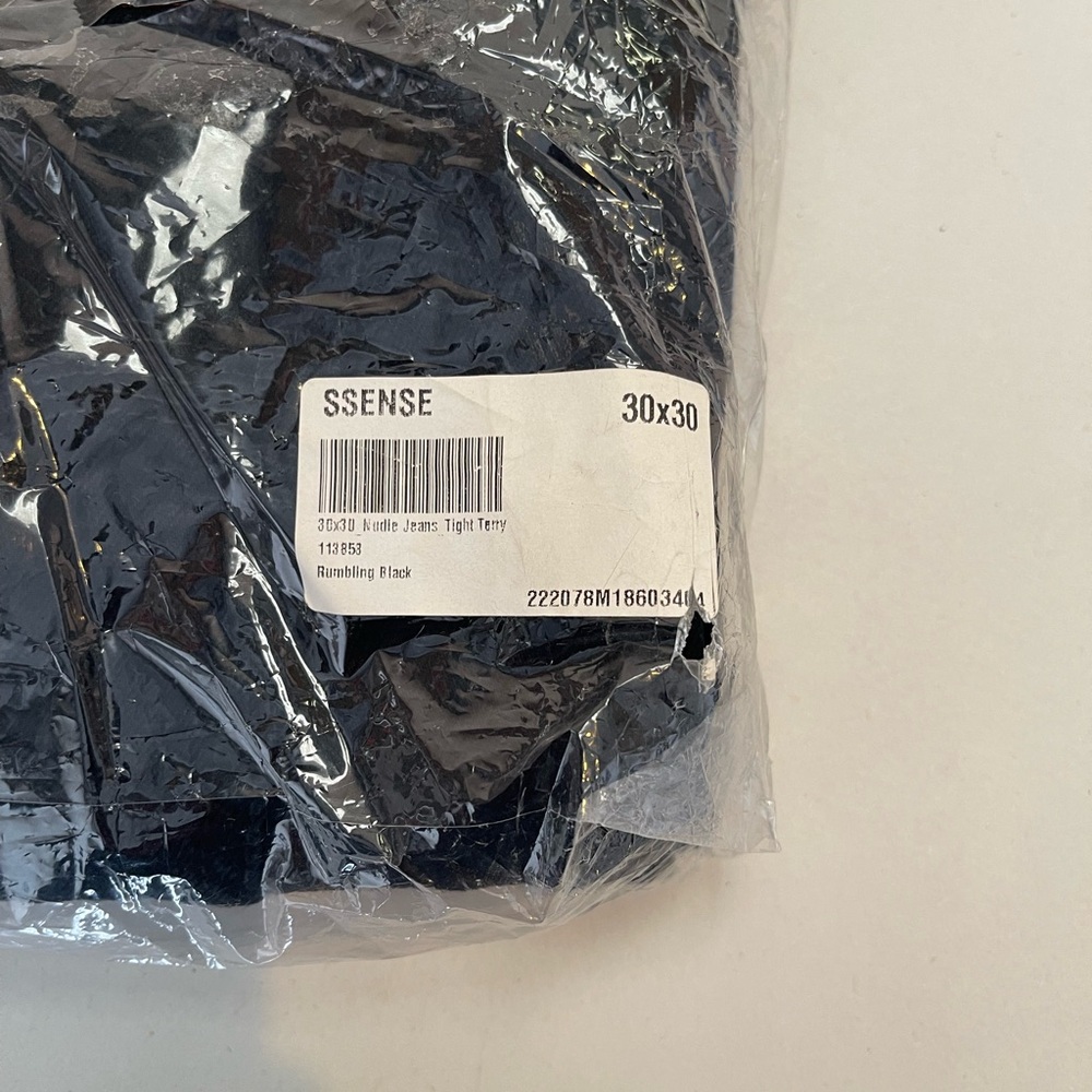 Nudie Jeans Tight Terry Rumbling Black 30x30 - Picture 9 of 9